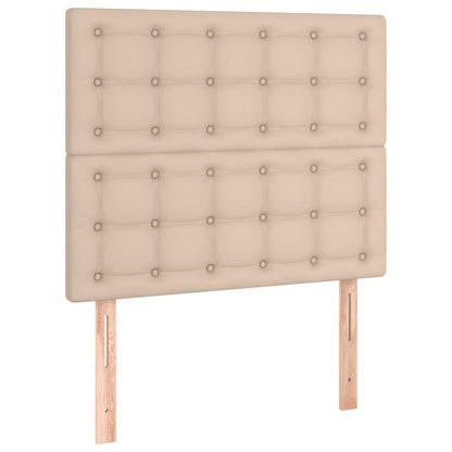 Giroletto a Molle con Materasso Cappuccino 120x200cm Similpelle