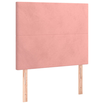 Giroletto a Molle con Materasso Rosa 80x200 cm in Velluto | homemem39