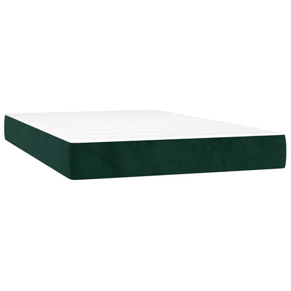 Giroletto a Molle con Materasso Verde Scuro 120x200 cm Velluto | homemem39