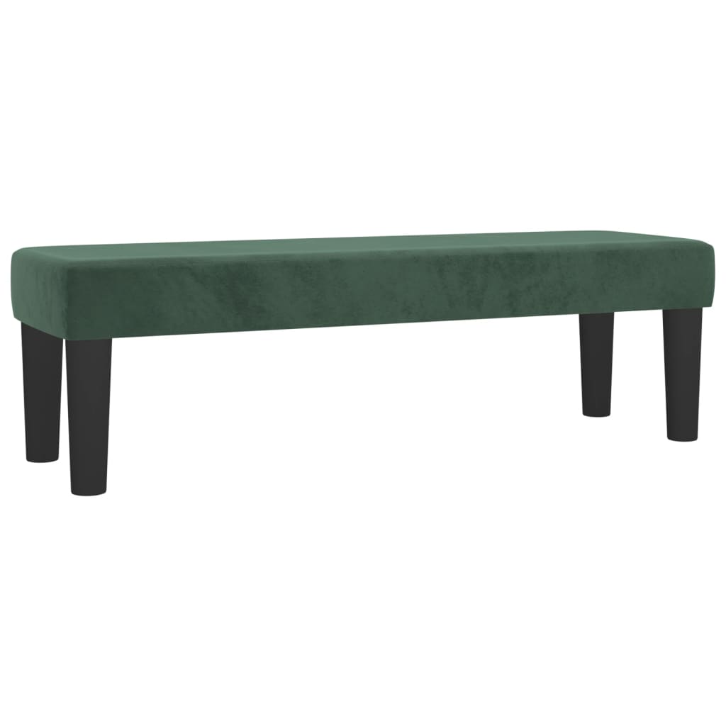 Giroletto a Molle con Materasso Verde Scuro 140x190 cm Velluto