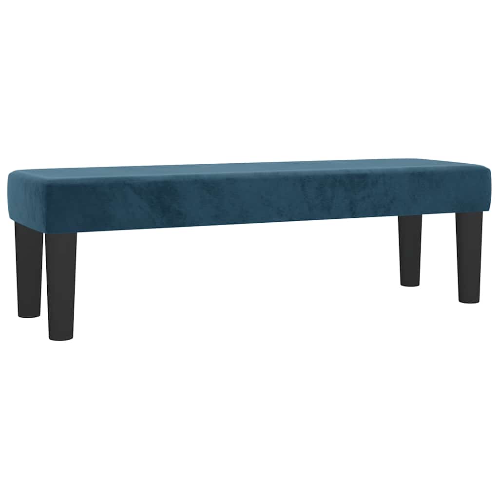 Giroletto a Molle con Materasso Blu Scuro 200x200 cm in Velluto