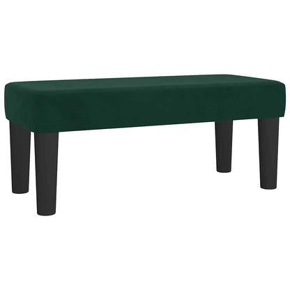 Giroletto a Molle con Materasso Verde Scuro 120x200 cm Velluto | homemem39