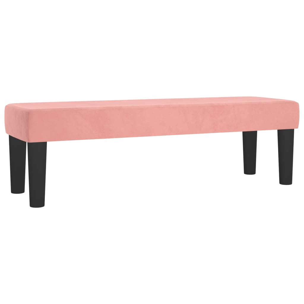 Giroletto a Molle con Materasso Rosa 140x190 cm in Velluto | homemem39