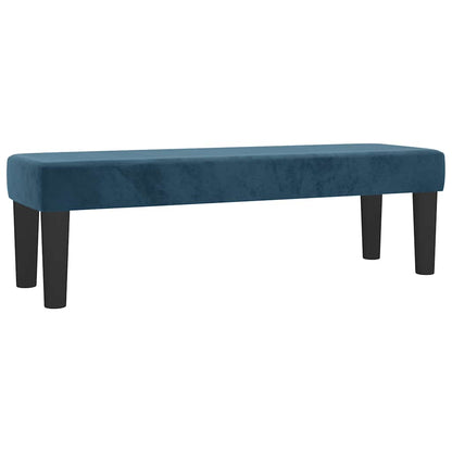Giroletto a Molle con Materasso Blu Scuro 140x190 cm in Velluto