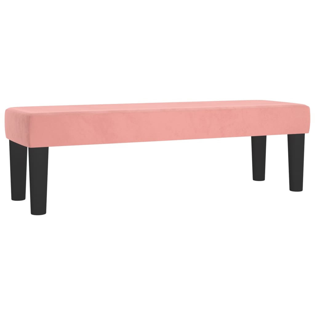 Giroletto a Molle con Materasso Rosa 140x200 cm in Velluto | homemem39