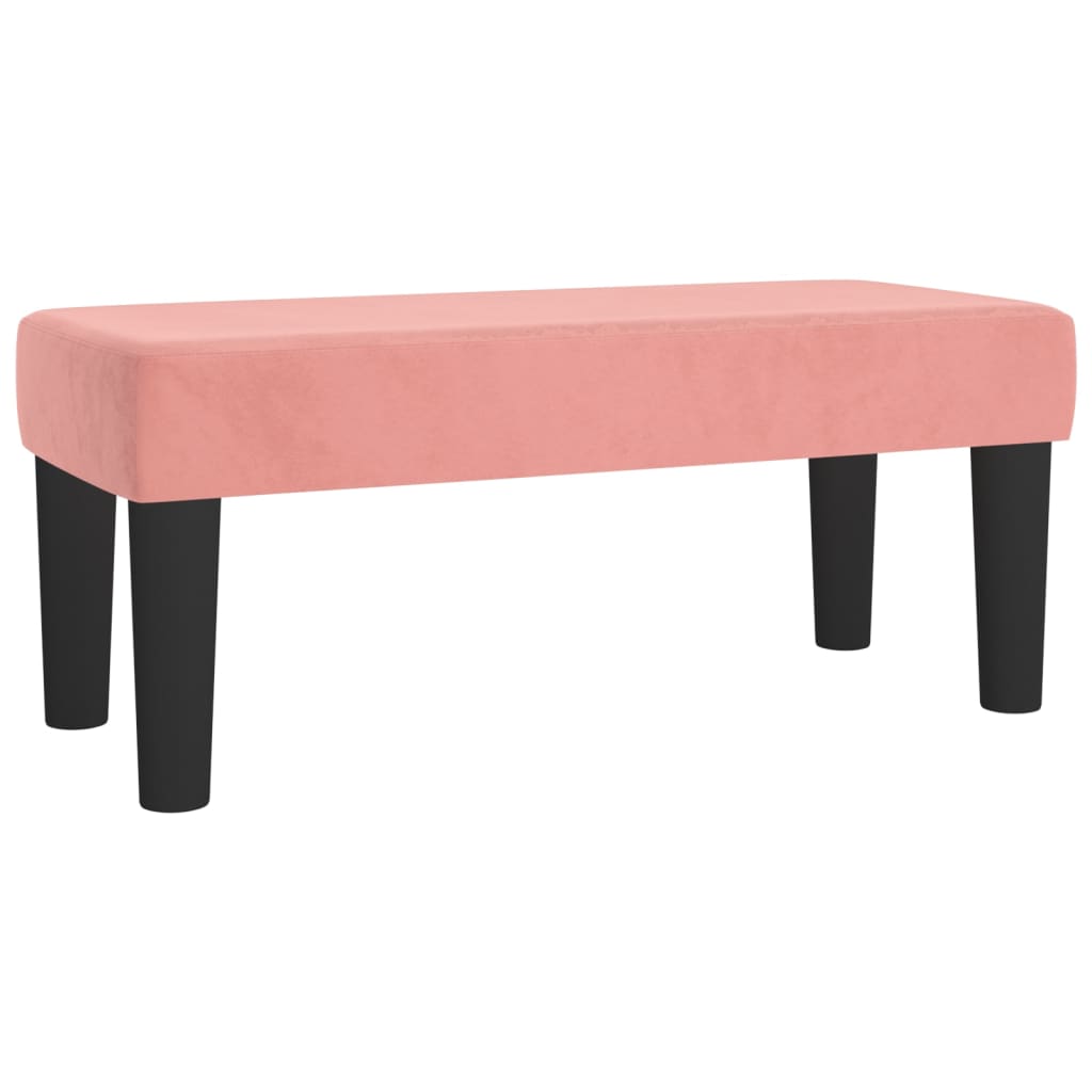 Giroletto a Molle con Materasso Rosa 80x200 cm in Velluto | homemem39