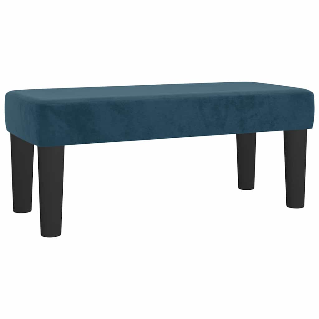 Giroletto a Molle con Materasso Blu Scuro 90x190 cm in Velluto | homemem39