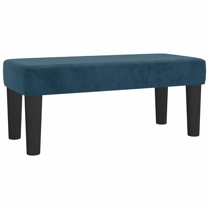 Giroletto a Molle con Materasso Blu Scuro 90x190 cm in Velluto | homemem39
