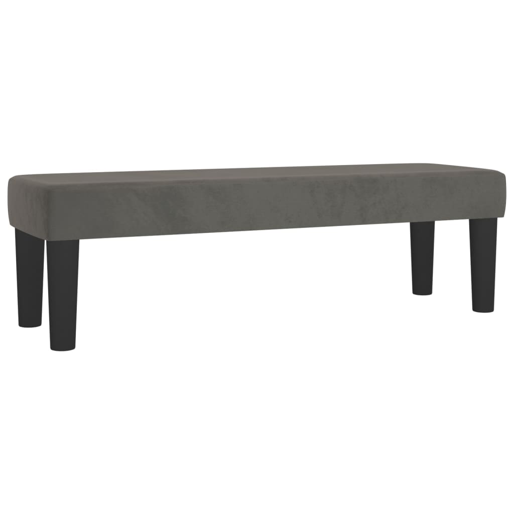 Giroletto a Molle con Materasso Grigio Scuro 140x200 cm Velluto | homemem39