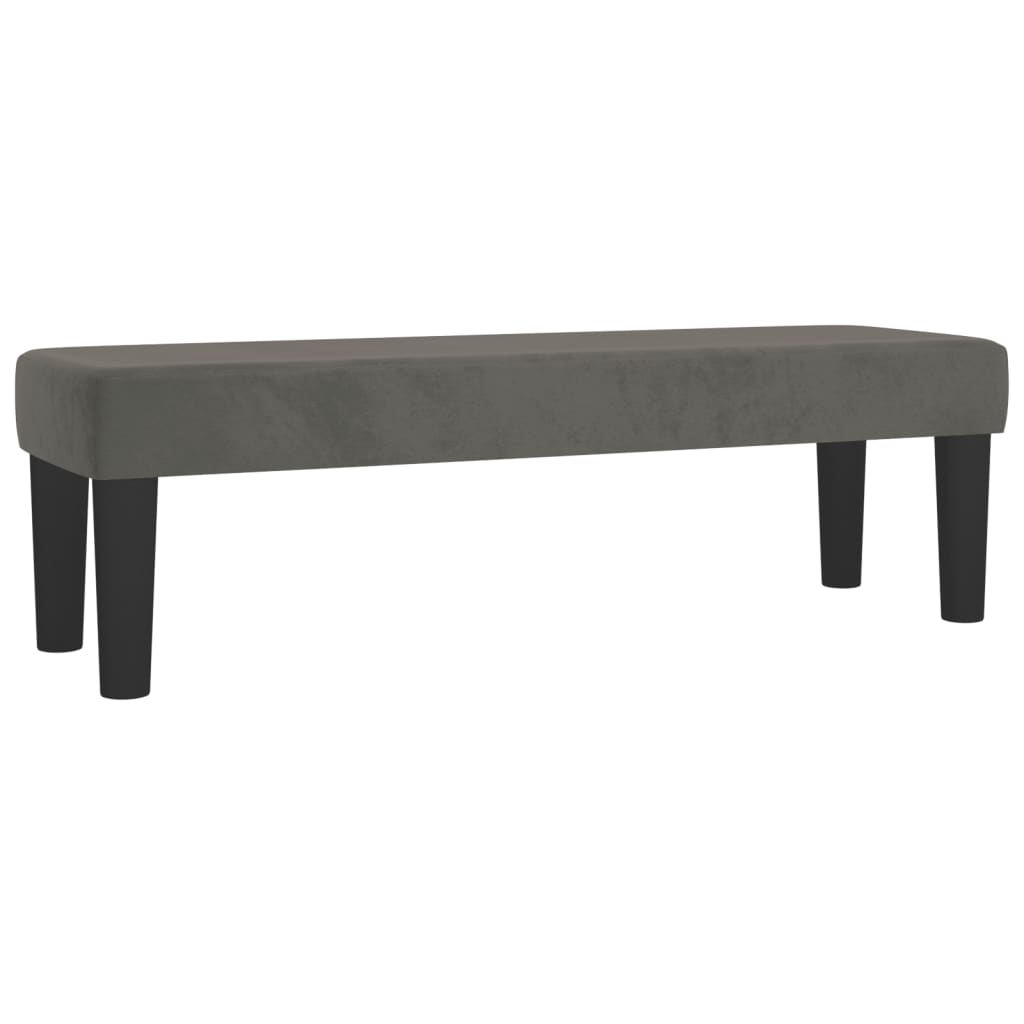 Giroletto a Molle con Materasso Grigio Scuro 140x200 cm Velluto | homemem39