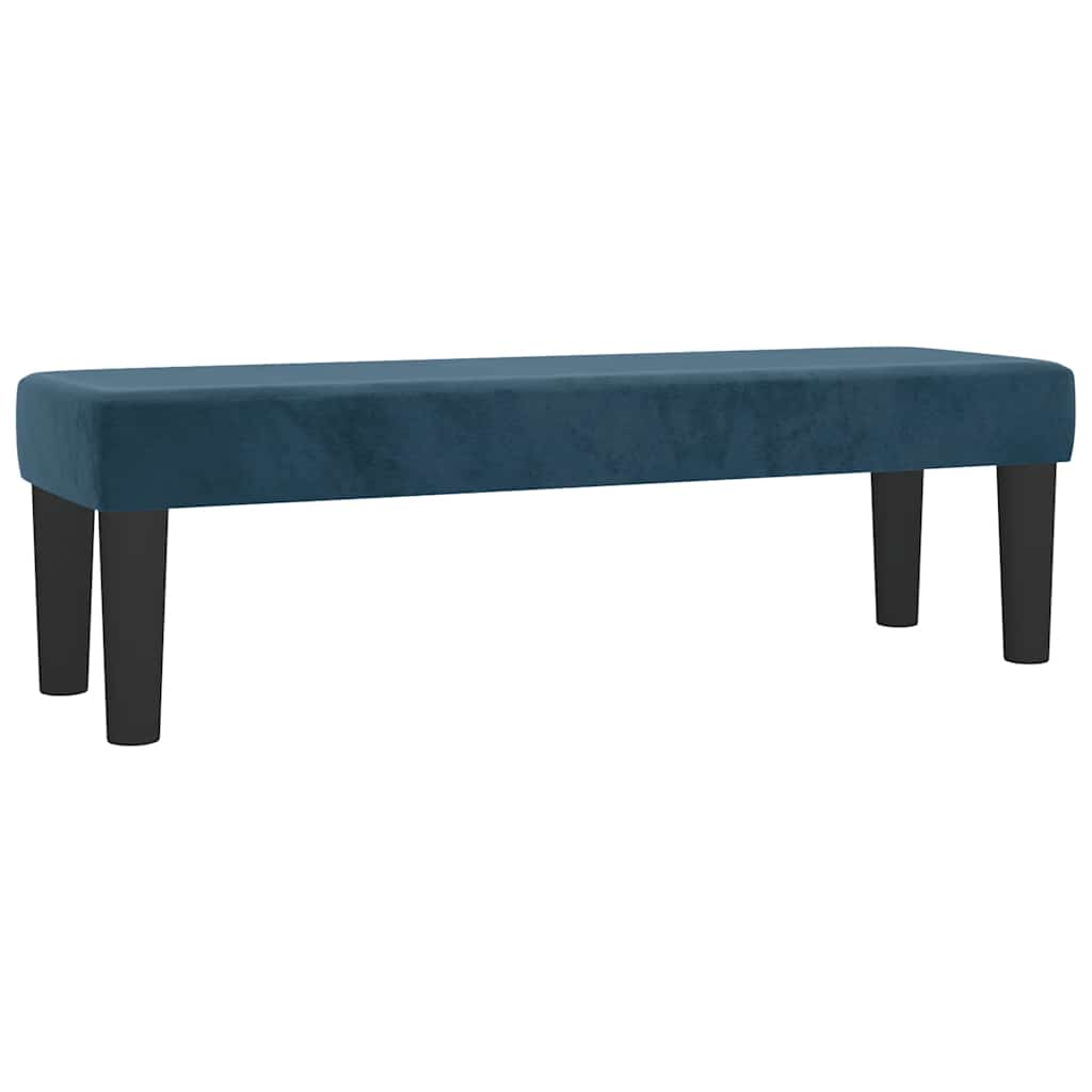 Giroletto a Molle con Materasso Blu Scuro 140x200 cm in Velluto | homemem39