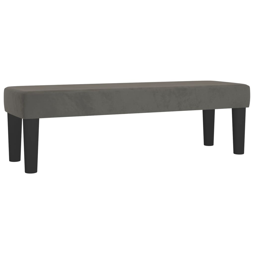 Giroletto a Molle con Materasso Grigio Scuro 180x200 cm Velluto | homemem39