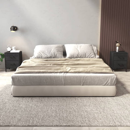 Comodini 2 pz Neri 36x30x45 cm in Legno Massello di Pino - homemem39