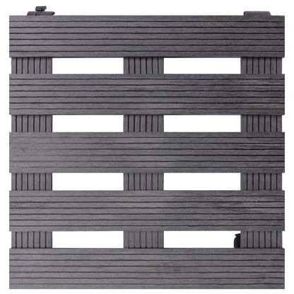 Carrelli Porta Piante 4 pz Grigi 30x7,5 cm WPC | homemem39