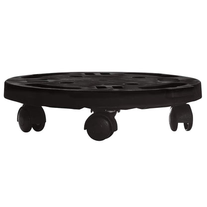 Carrelli per Piante con Ruote 2 pz Diametro 30 cm Neri 170 kg | homemem39