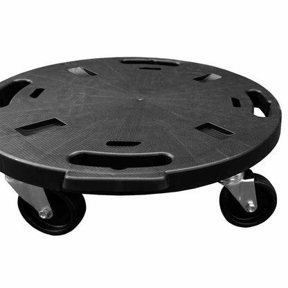 Carrelli per Piante con Ruote 2 pz Diametro 40 cm Neri 275 kg