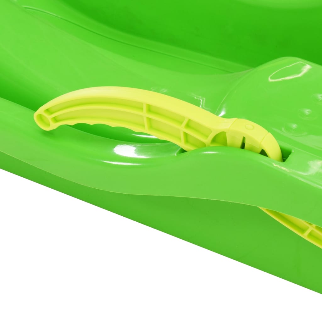 Slittino con Freni Verde 87x40x18 cm in Polipropilene