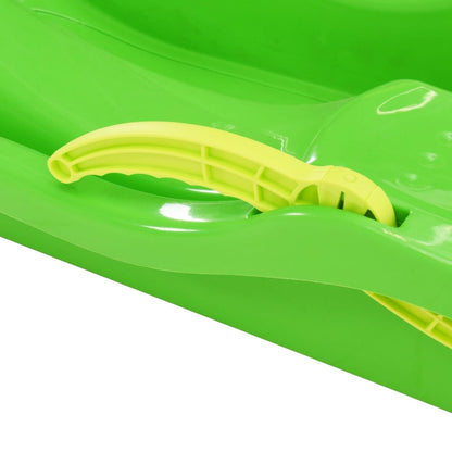 Slittino con Freni Verde 87x40x18 cm in Polipropilene