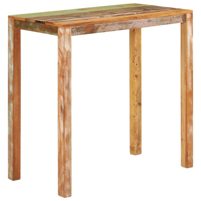 Tavolo da Bar 112x55x108 cm in Legno Massello di Recupero