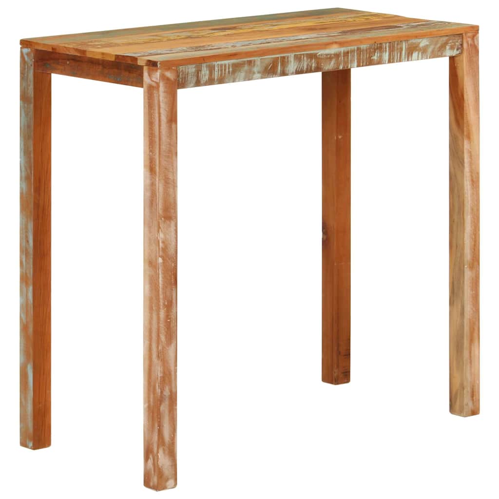 Tavolo da Bar 112x55x108 cm in Legno Massello di Recupero