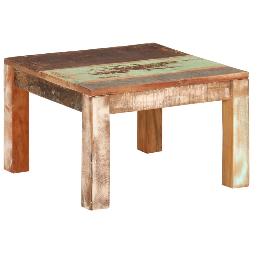 Tavolino da Salotto 55x55x35 cm in Legno Massello di Recupero | homemem39