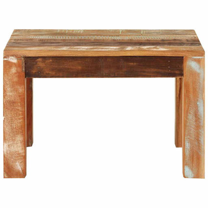 Tavolino da Salotto 55x55x35 cm in Legno Massello di Recupero