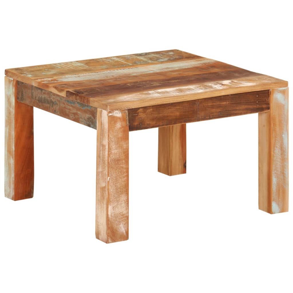 Tavolino da Salotto 55x55x35 cm in Legno Massello di Recupero | homemem39