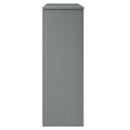 Piano Credenza MOLDE Grigio 90x35x100 cm Legno Massello di Pino - homemem39