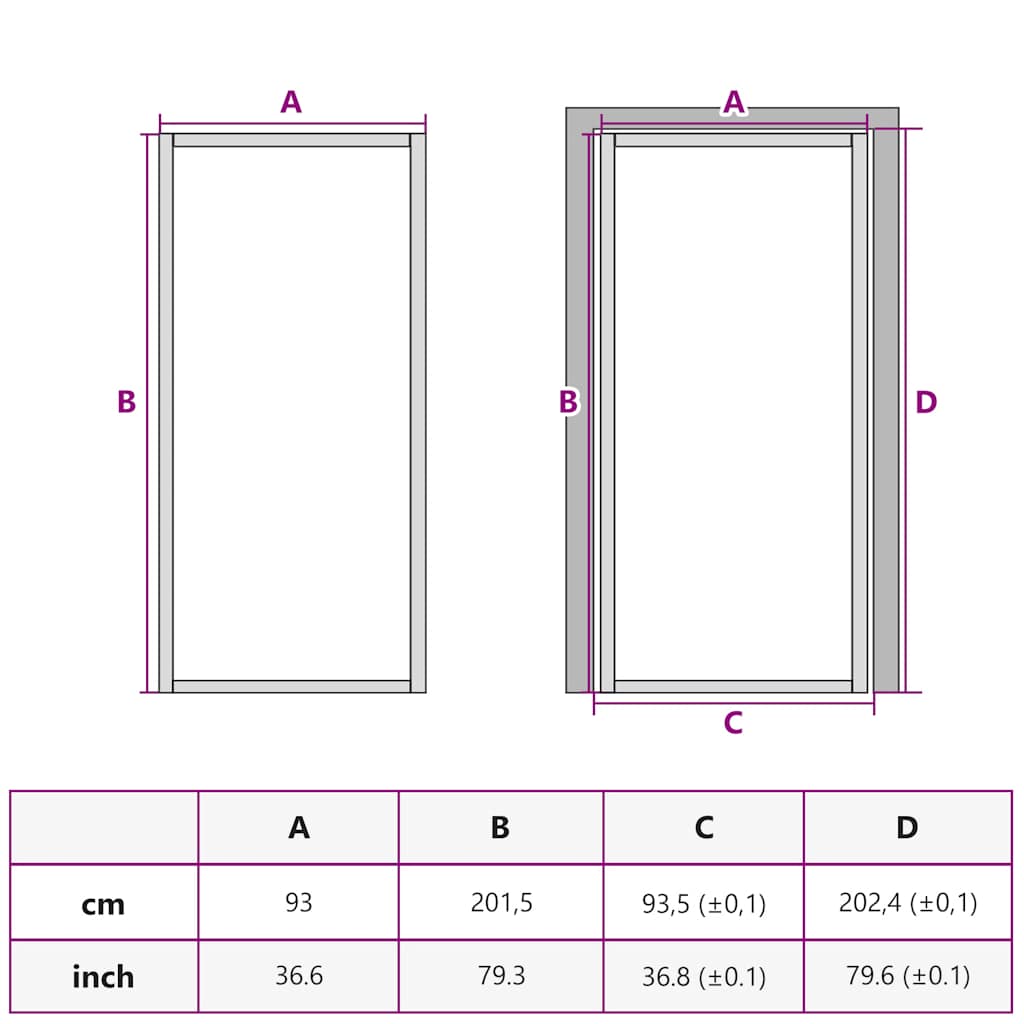Porta Interna 93x201,5 cm Nera in Vetro ESG e Alluminio | homemem39