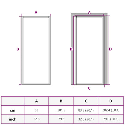 Porta Interna 83x201,5 cm Bianca in Vetro ESG e Alluminio | homemem39