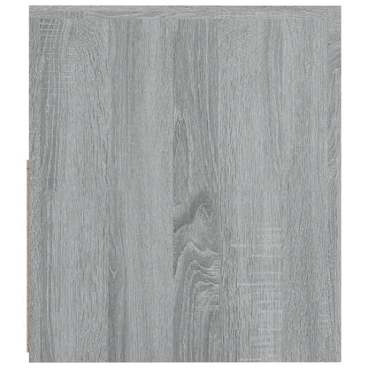 Comodini 2 pz con Luci LED Grigio Sonoma 60x35x40 cm