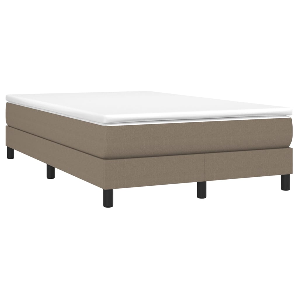 Giroletto a Molle con Materasso Tortora 120x200 cm in Tessuto | homemem39