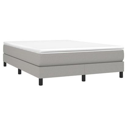 Giroletto a Molle con Materasso Grigio Chiaro 140x190cm Tessuto | homemem39