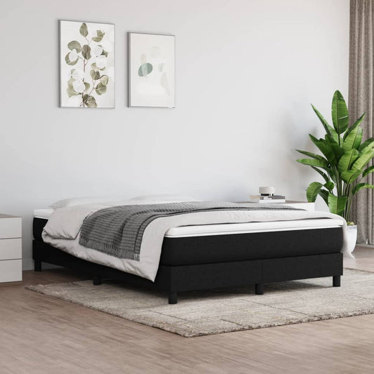 Giroletto a Molle con Materasso Nero 140x190 cm in Tessuto | homemem39