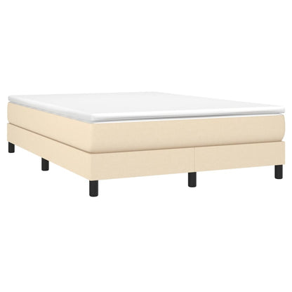 Giroletto a Molle con Materasso Crema 140x19 cm in Tessuto | homemem39