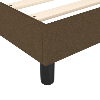 Giroletto a Molle con Materasso Marrone Scuro 180x200cm Tessuto | homemem39