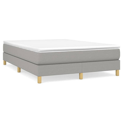 Giroletto a Molle con Materasso Grigio Chiaro 140x190cm Tessuto | homemem39