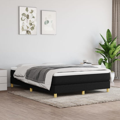 Giroletto a Molle con Materasso Nero 140x190 cm in Tessuto | homemem39