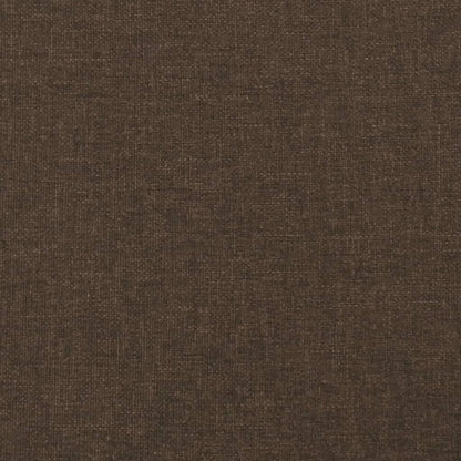 Giroletto a Molle con Materasso Marrone Scuro 140x190cm Tessuto | homemem39