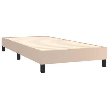 Giroletto a Molle con Materasso Cappuccino 80x200 cm Similpelle | homemem39