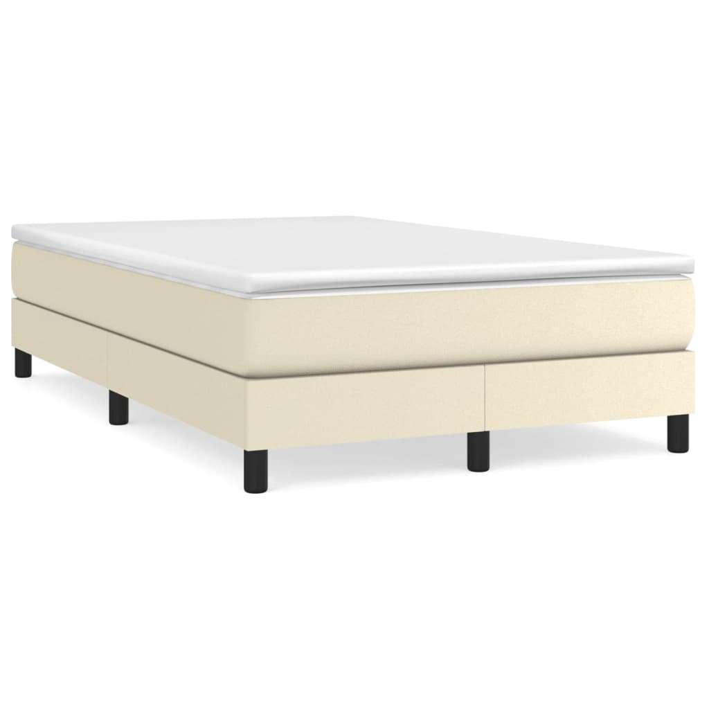 Giroletto a Molle con Materasso Crema 120x200 cm in Similpelle | homemem39