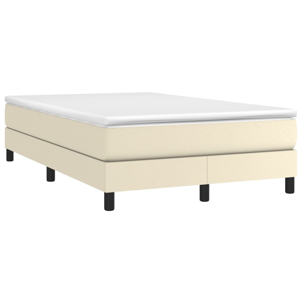 Giroletto a Molle con Materasso Crema 120x200 cm in Similpelle | homemem39