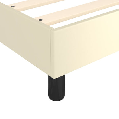 Giroletto a Molle con Materasso Crema 120x200 cm in Similpelle | homemem39