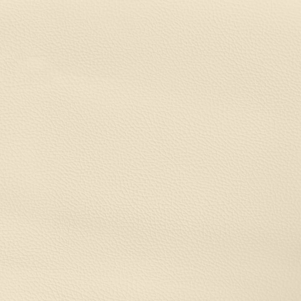 Giroletto a Molle con Materasso Crema 120x200 cm in Similpelle | homemem39