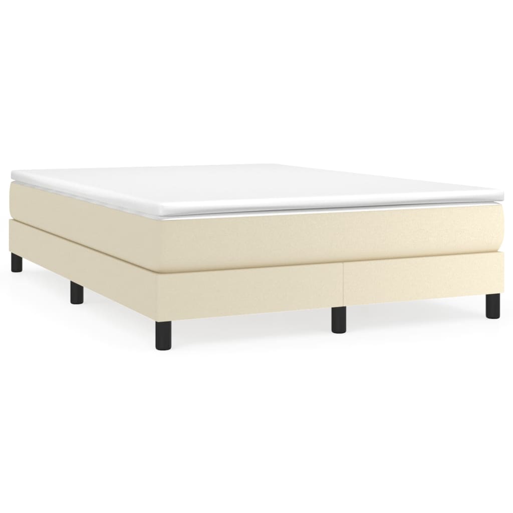 Giroletto a Molle con Materasso Crema 140x190 cm in Similpelle | homemem39