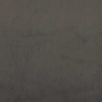 Giroletto a Molle con Materasso Grigio Scuro 180x200 cm Velluto - homemem39