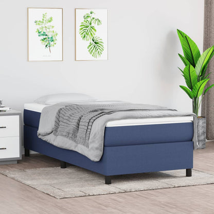 Giroletto a Molle con Materasso Blu 80x200 cm inTessuto | homemem39