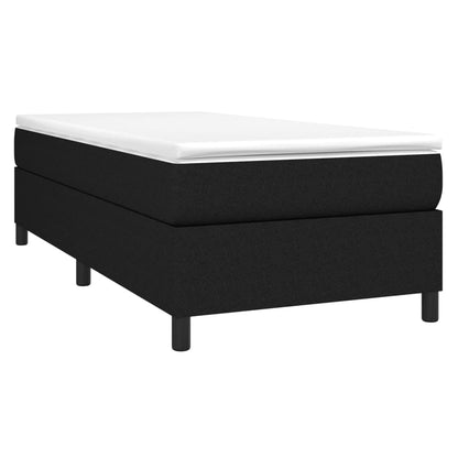 Giroletto a Molle con Materasso Nero 90x190 cm in Tessuto | homemem39