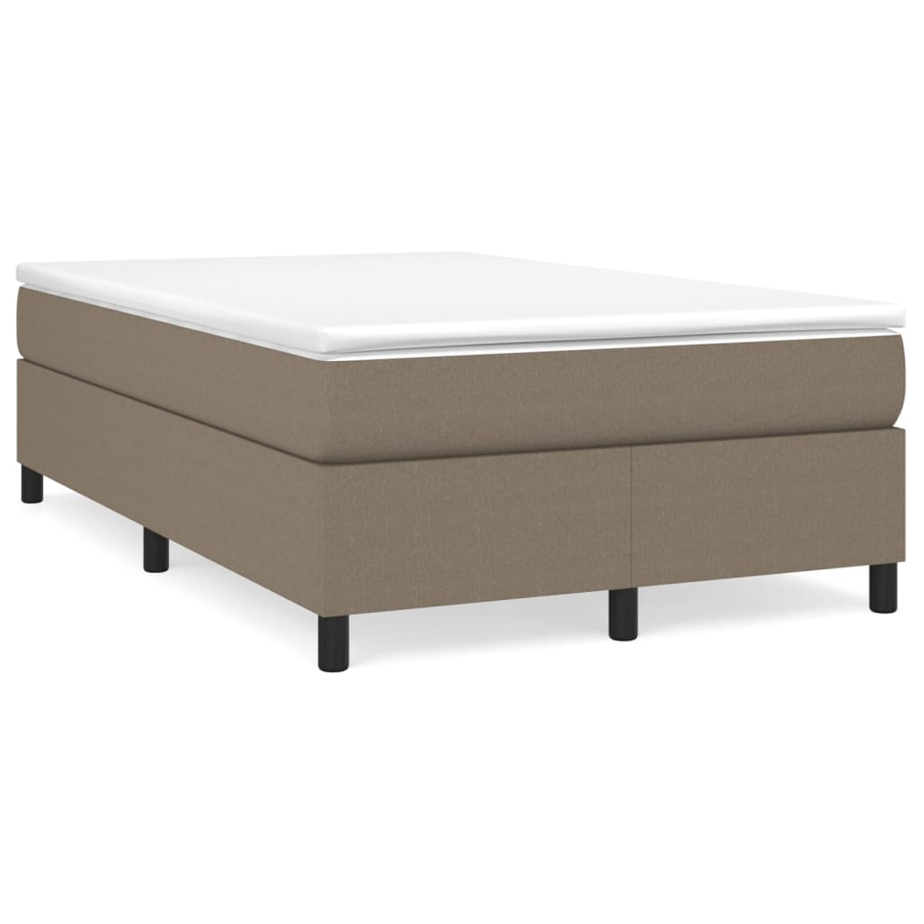 Giroletto a Molle con Materasso Tortora 120x200 cm in Tessuto | homemem39