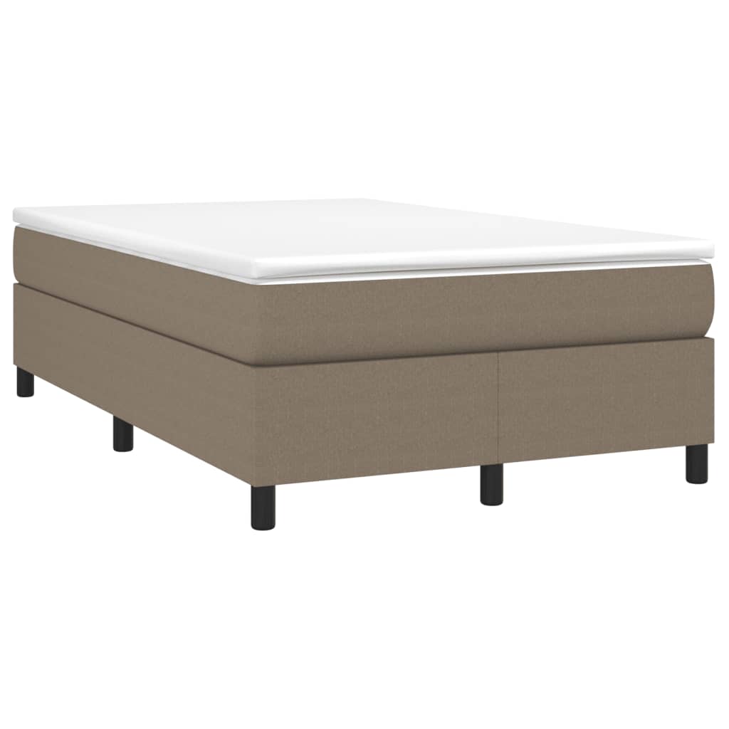 Giroletto a Molle con Materasso Tortora 120x200 cm in Tessuto | homemem39